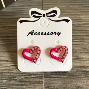 💥4 for $10💥 Pink Hearts Earrings